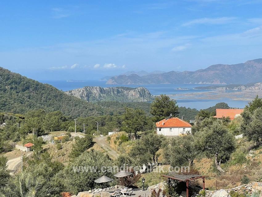Vip-villa In Gökbel Zu Verkaufen, Auf Einem 5000 M² Großen Grundstück Mit Freiem Meerblick.