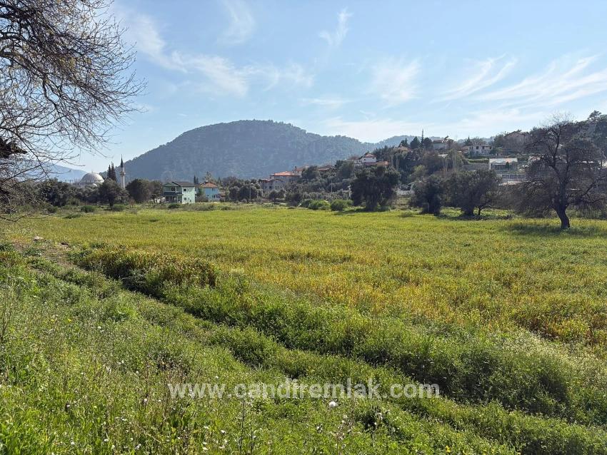 2.023 M² Großes Grundstück In Çandır Village, Köyceğiz, Zu Verkaufen, Mit Miteigentum Und Freiwilliger Aufteilung.