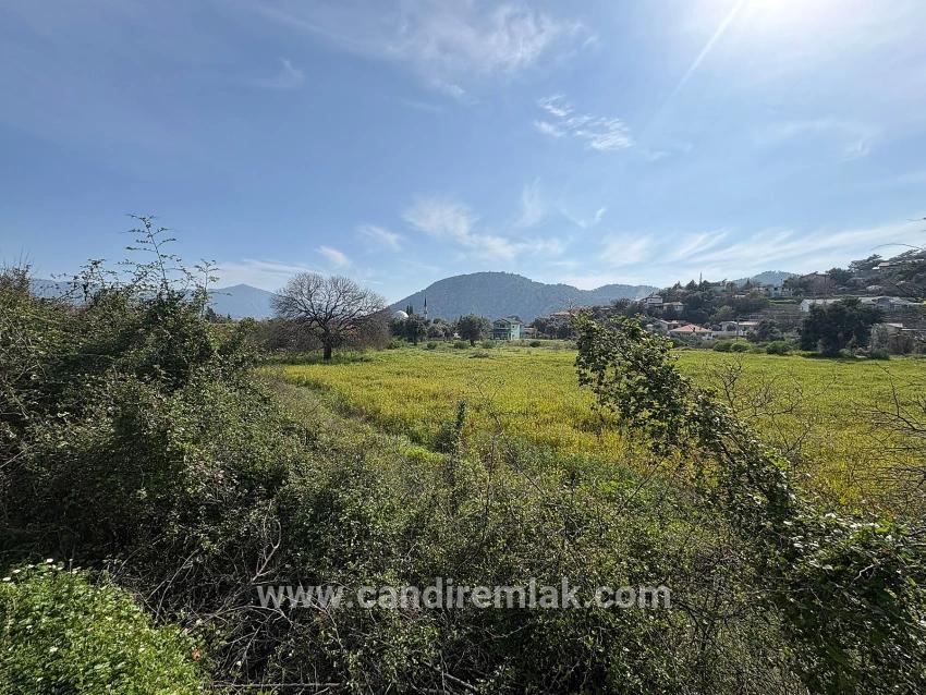 2.023 M² Großes Grundstück In Çandır Village, Köyceğiz, Zu Verkaufen, Mit Miteigentum Und Freiwilliger Aufteilung.