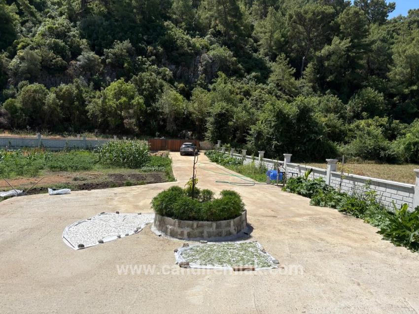 120m2 Detached Wooden House On A 2500m2 Field In Dalyan Karadağ Area