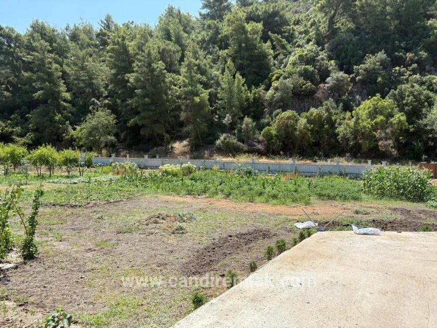 120m2 Detached Wooden House On A 2500m2 Field In Dalyan Karadağ Area